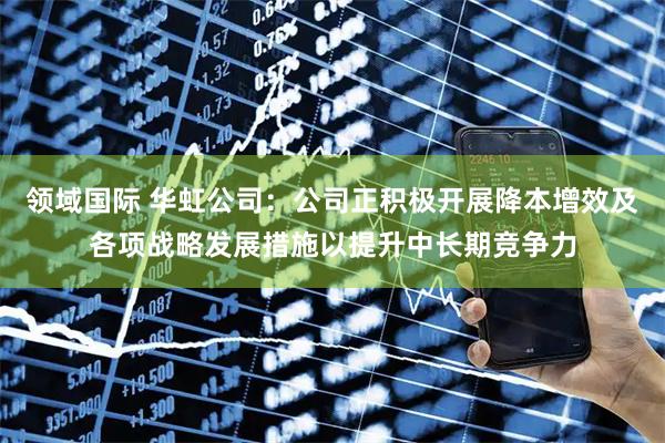 领域国际 华虹公司：公司正积极开展降本增效及各项战略发展措施以提升中长期竞争力