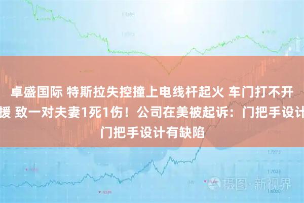卓盛国际 特斯拉失控撞上电线杆起火 车门打不开阻碍救援 致一对夫妻1死1伤！公司在美被起诉：门把手设计有缺陷