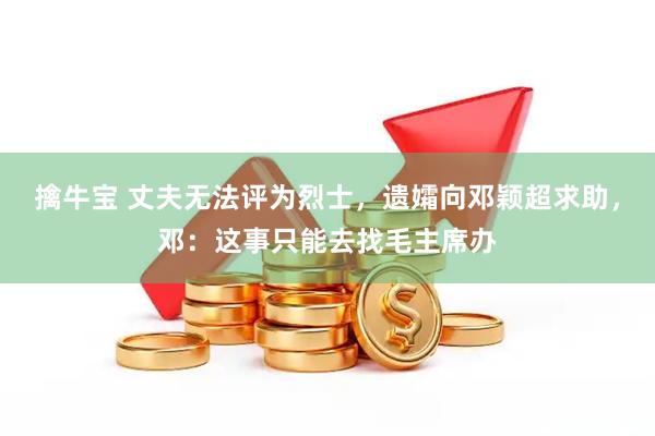 擒牛宝 丈夫无法评为烈士，遗孀向邓颖超求助，邓：这事只能去找毛主席办
