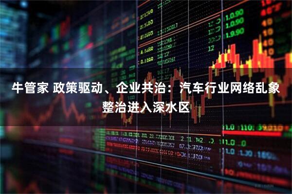 牛管家 政策驱动、企业共治：汽车行业网络乱象整治进入深水区